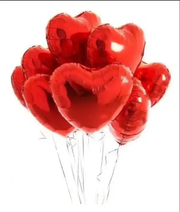 Globos Corazon Rojo *6 Und