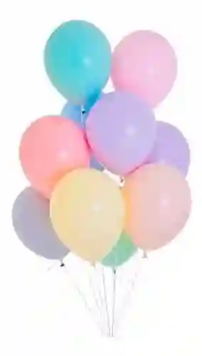 Globos Color Pastel X 24 R12