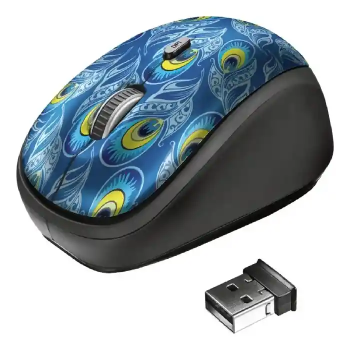 Trust Mouse 23388 Inalambrico Usb Yvi Peacock