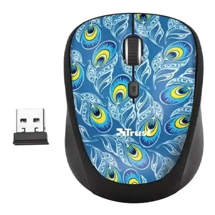 Trust Mouse 23388 Inalambrico Usb Yvi Peacock