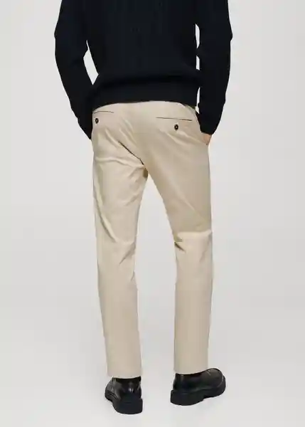 Pantalón Prato Crudo Talla 42 Hombre Mango