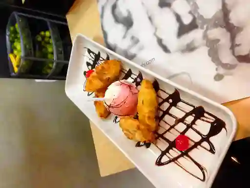 Trocitos de Banano Tempura