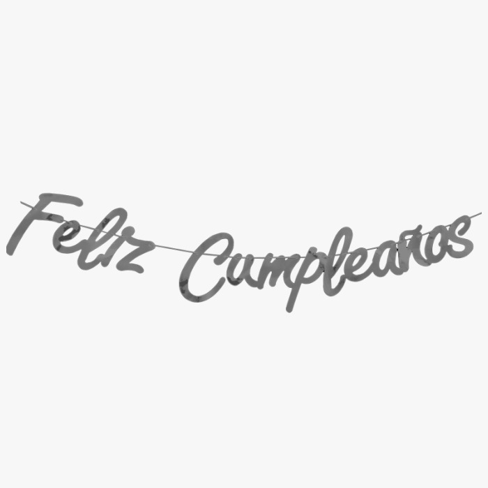 Feston Feliz Cumpleaños Plata Precio Rappi 