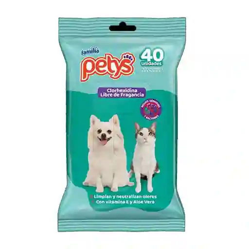 Petys Pañitos Húmedos Con Clorhexidina