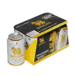 Singha Cerveza Lata Sixpack