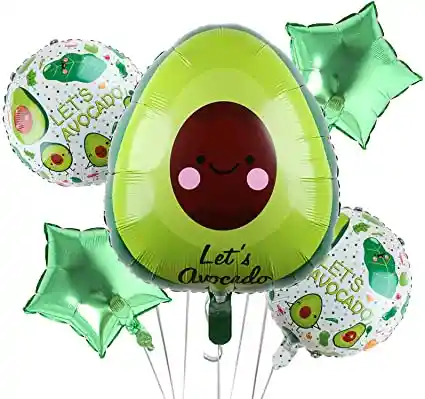 Set De Globos Aguacate X5