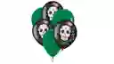 Globos Catrina X6 Unidades R12 Frida Catrina Fiesta Mexicana