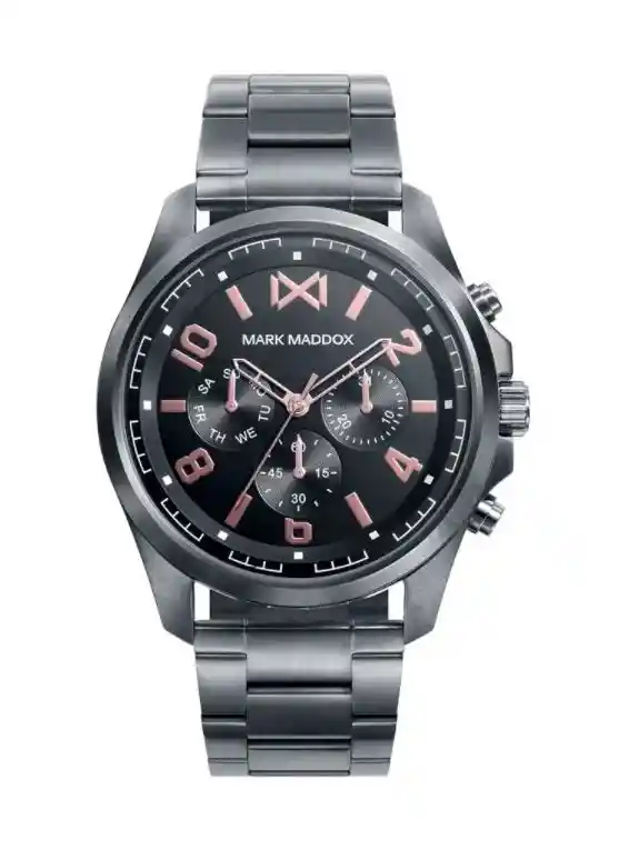 Mark Maddox Reloj Hombre De Lujo En Acero