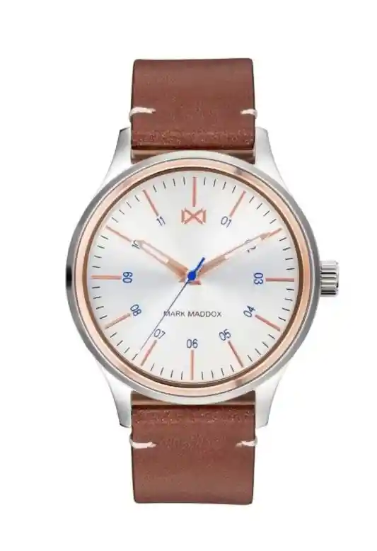 Mark Maddox Reloj Hombre De Lujo En Cuero