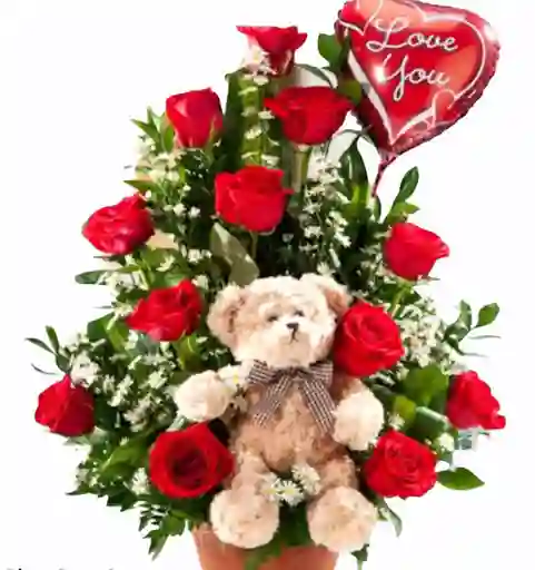 Rosas Rojas En Ramo Te Amo