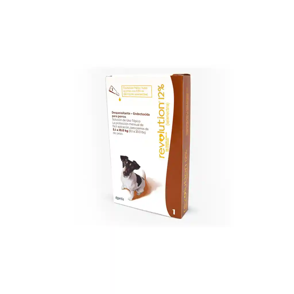 Revolution 12% (cafe) para perros 5,1-10kg