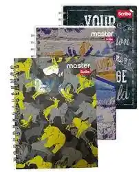 Cuaderno Argolla Cuadros Tamano 105 Hombre Pasta Dura 80 Hojas- 1 Materia - Diferentes Motivos