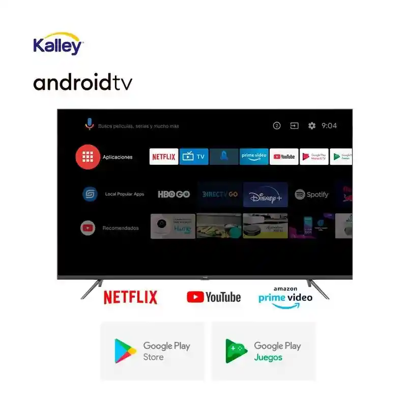 Televisor 50" Kalley Atv50uhd Smart Tv Uhd Led Android