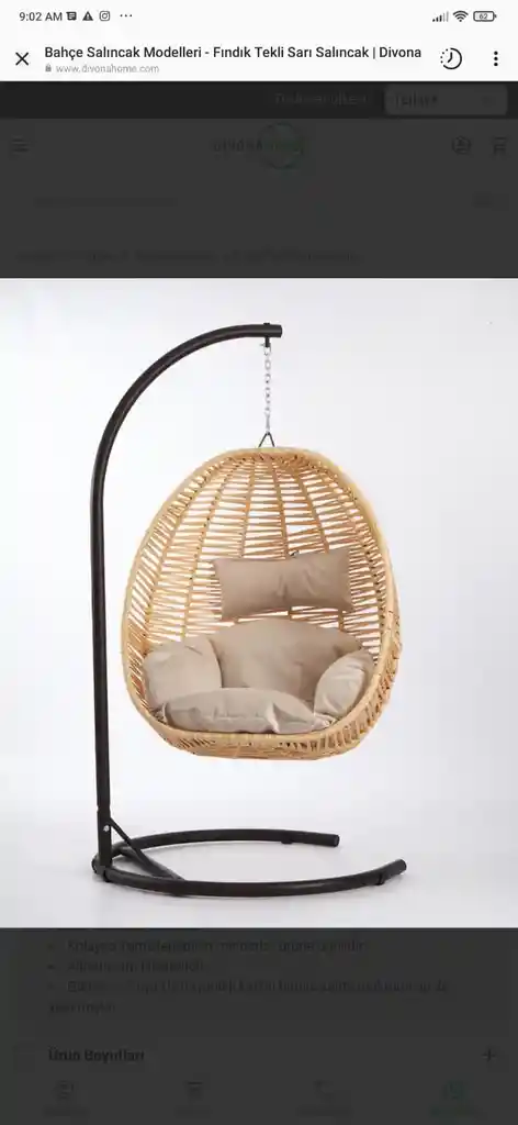  Silla Colgante Osslo
