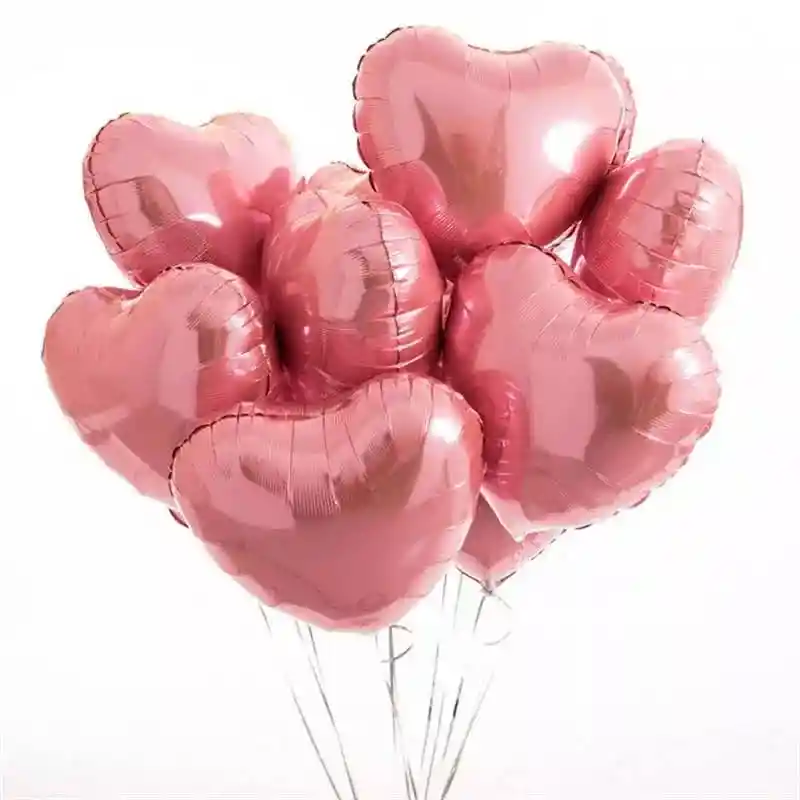 Kit De 6 Globos De Corazon De 45 Cm