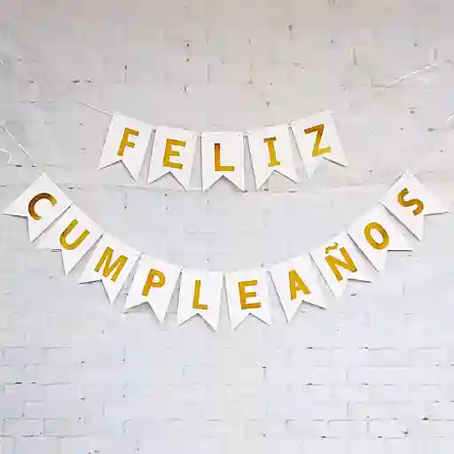 Banderin Feliz cumpleaños - fiesta - guirnalda - letrero