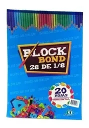 Block bond base 28 de 1/8 blanco