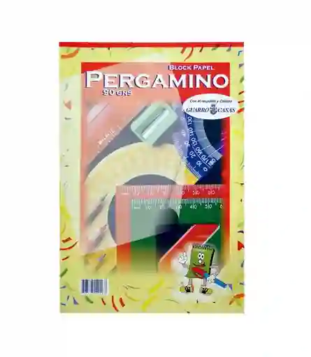 Block pergamino de 1/8 x90gr