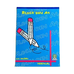 Block din A4 vertical 