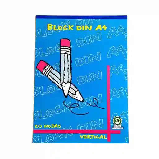 Block din A4 vertical 