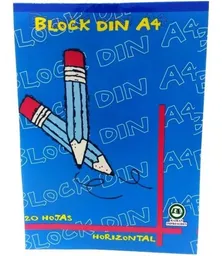 Block din A4 horizontal 