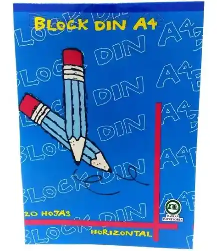 Block din A4 horizontal 