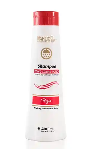 Shampoo Tono a Tono Rojo Marliou 400ml