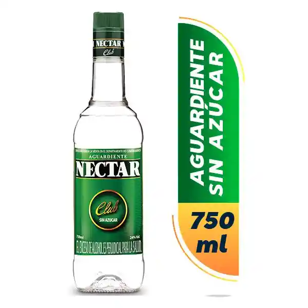 Nectar Aguardiente Verde 750 Ml.