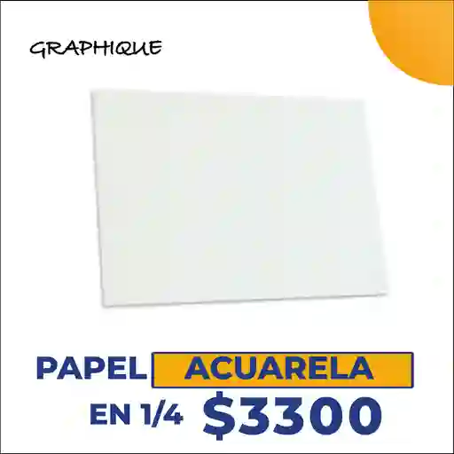 Papel Acuarela en 1/4