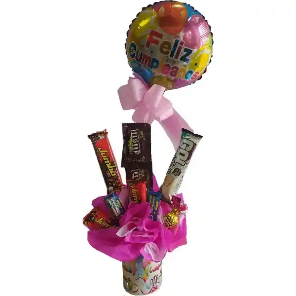 Pocillo o mug de amor con chocolates