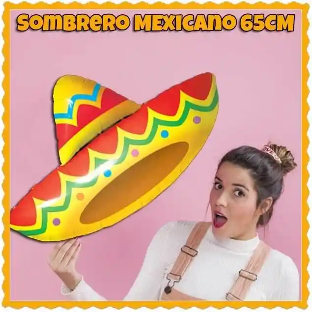 Globo Sombrero Mexicano 68 Cm