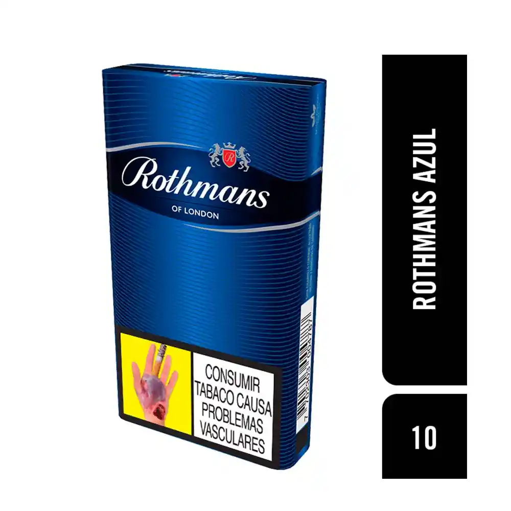 Rothmans Cigarrillos Azul X10 Medio