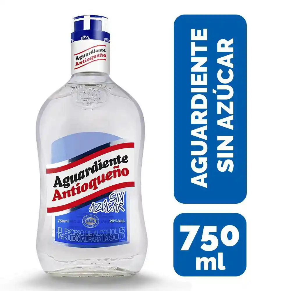 Antioqueño Aguardiente Azul 750Ml