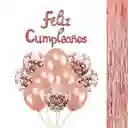 Kit Decoración Cumpleaños Clásico Rosa