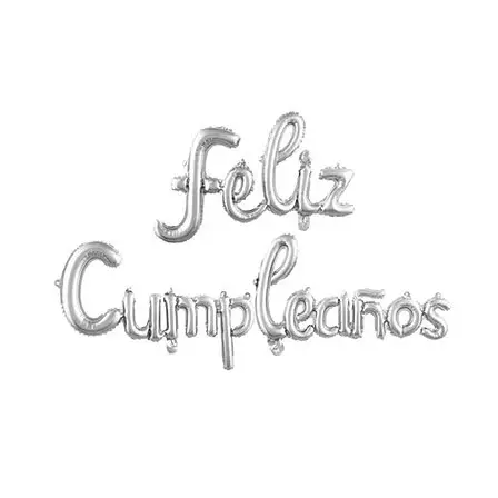 Kit Decoración Cumpleaños Clásico Plata
