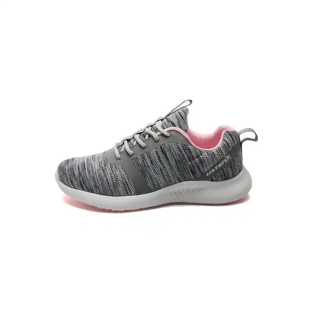 Tenis USTEN YH-19097 para Mujer color Gris/Rosa talla 37.5