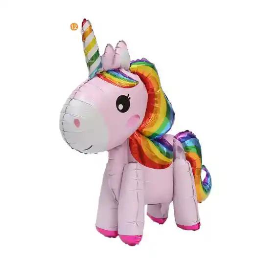 Globo Unicornio - Rosado 4d 65cm