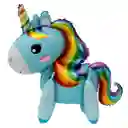 Globo metalizado unicornio 4d  65 cm 