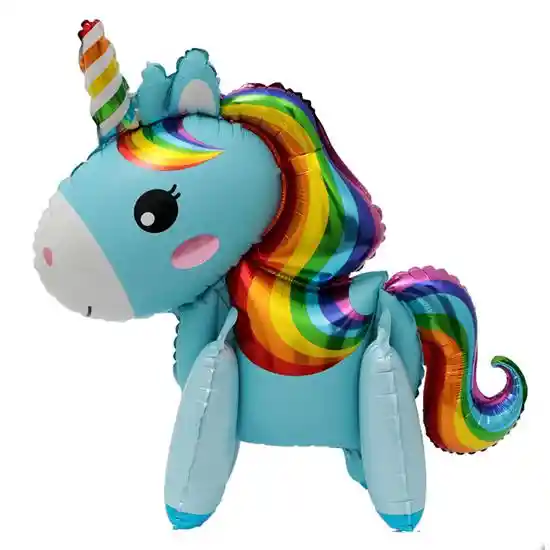 Globo metalizado unicornio 4d  65 cm 