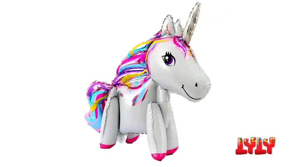 Globo metalizado unicornio 4d  65 cm 