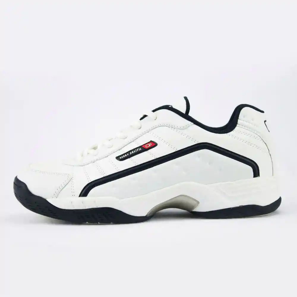  Tenis Ocean Pacific BURTON-H1B para Hombre color Blanco / Azul Oscuro talla 41.5