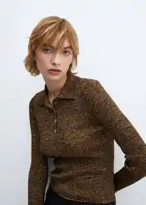 Buzo Jersey Vibrac Ocre Talla S Mujer Mango