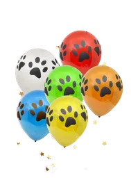 Globos Huellas Fiesta Mascotas Paw Patrol Patitas 12 Und