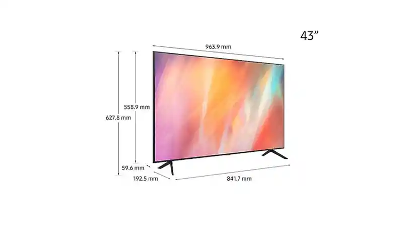 Samsung Televisor Un43Au7000Kxzl Uhd 4K Smart