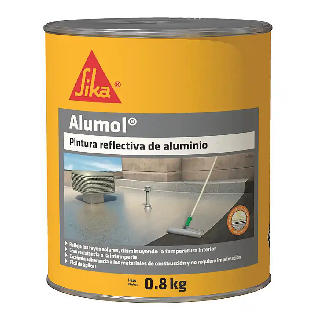 Sika Alumol Pintura Para Protección De Cubiertas 0.8kg