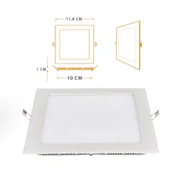 Panel Led Cuadrado Incrustar 6W Luz Blanca