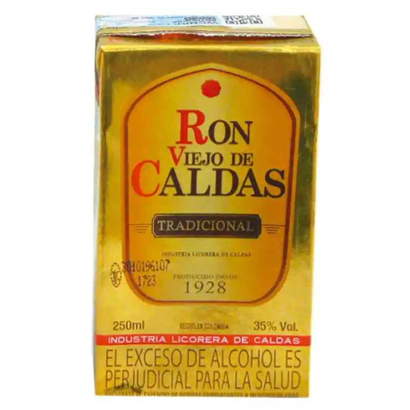  Ron Viejo De Caldas Tradicional 3 Anos  250Ml 