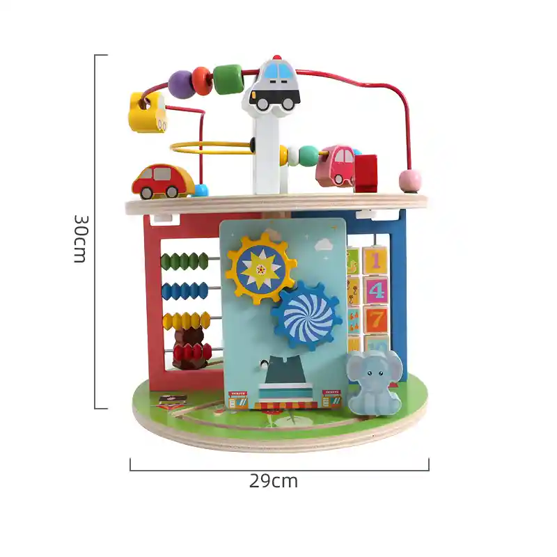 Juego educativo inteligente multifuncional de madera laberinto