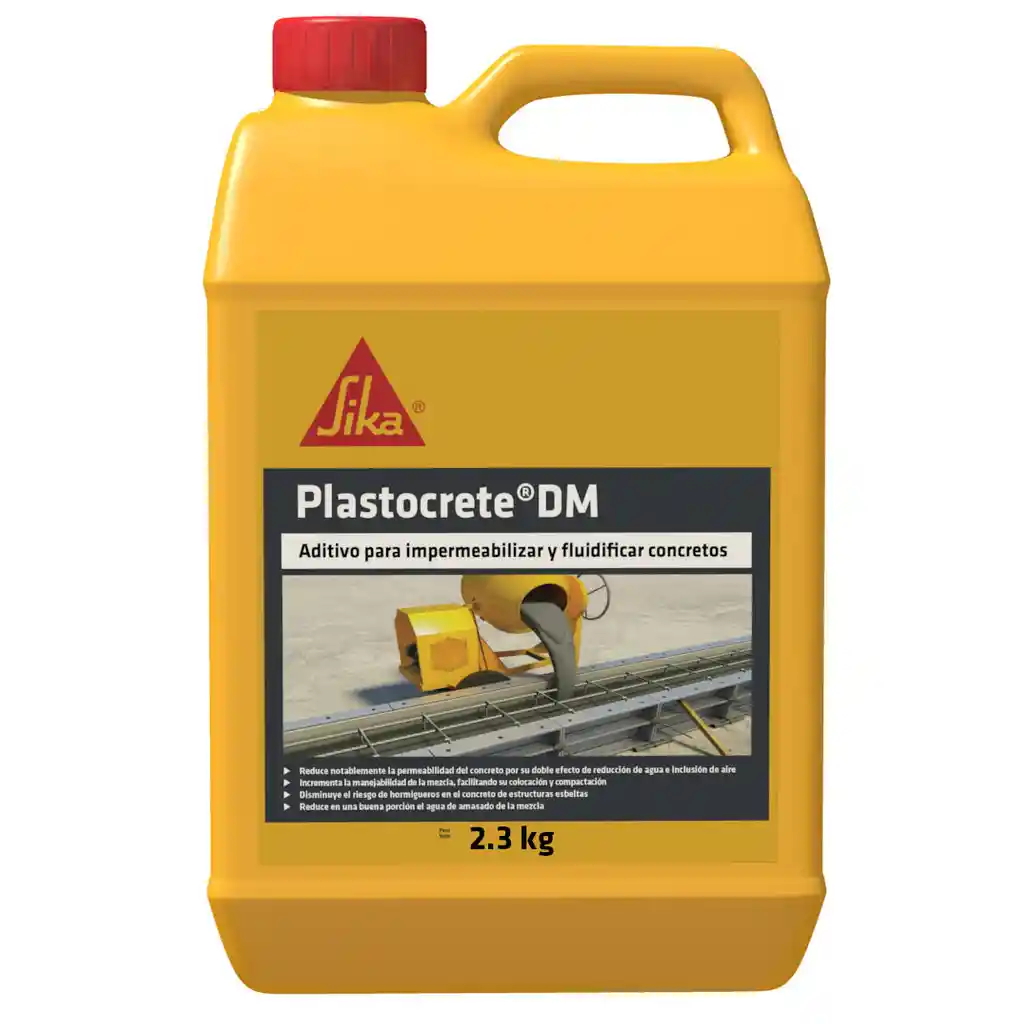 Sika Plastocrete Dm Aditivo Reductor De Agua 2.3kg