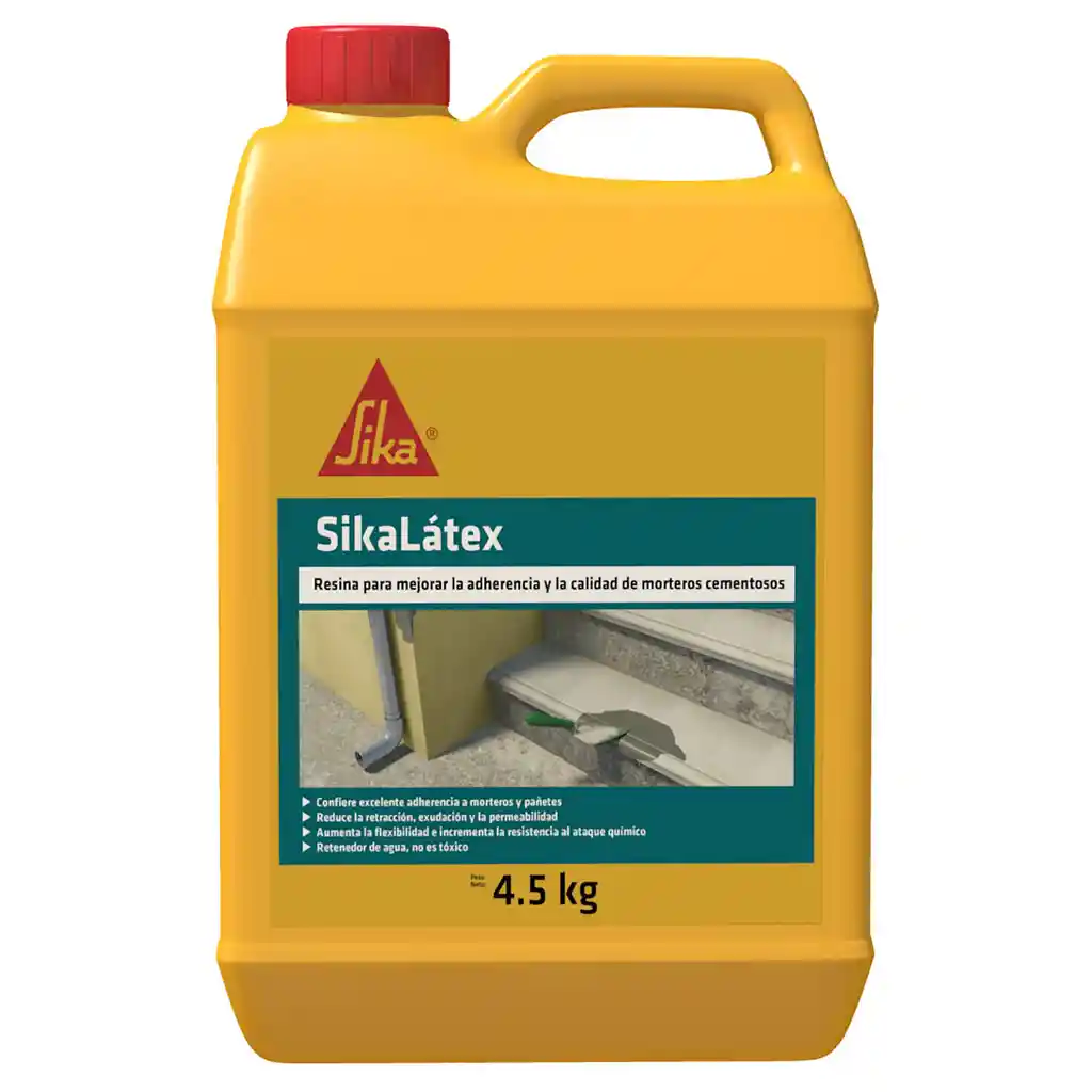 Sikalátex Mejorador De Adherencia Para Morteros O Concretos 4.5kg